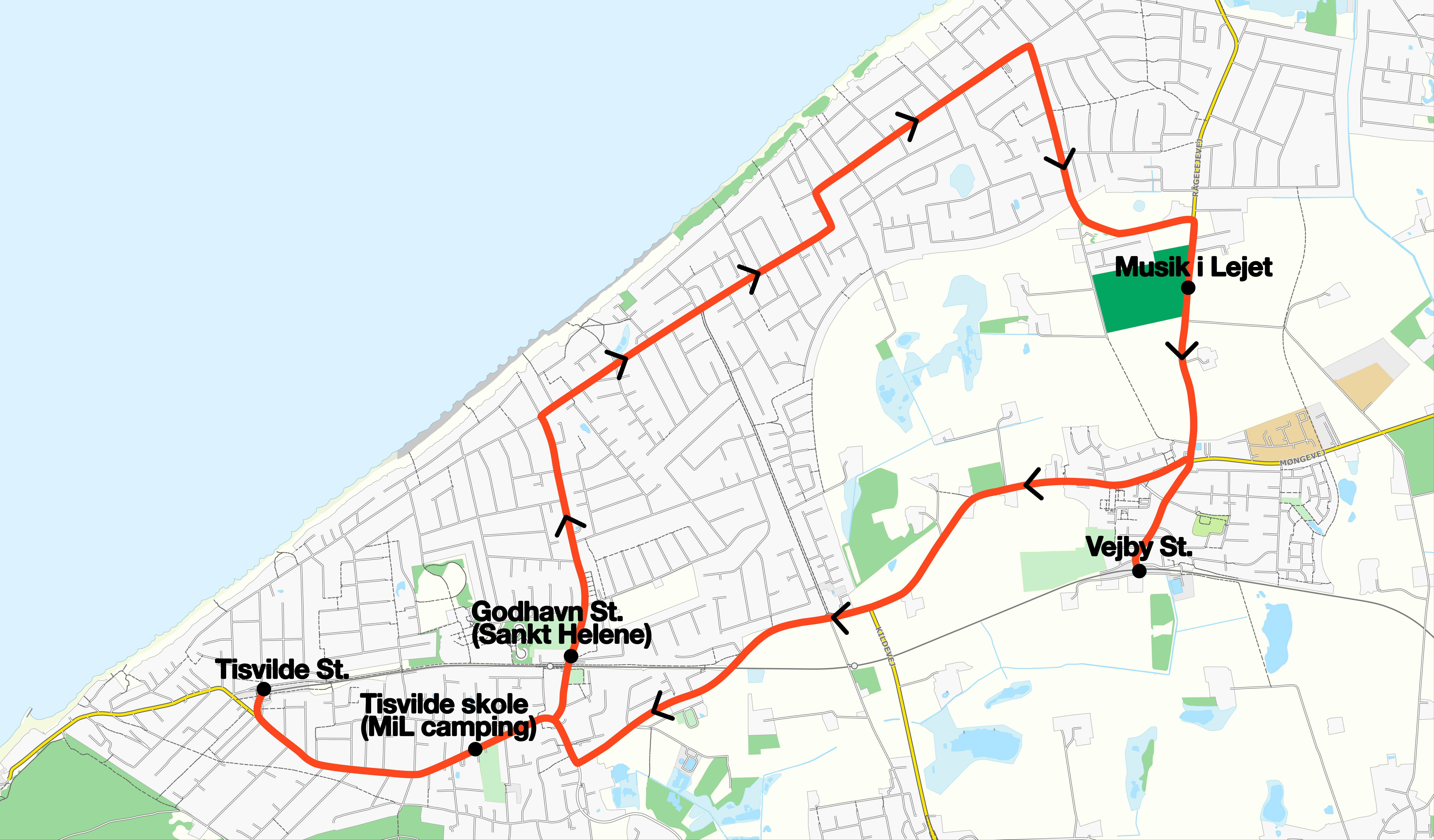 **Rute fra kl. 20.00-04.00**
